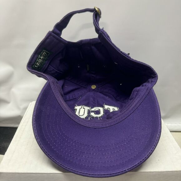 TCU Texas Christian Horned Frogs Equestrian Purple Hat Cap Adjustable NCAA - Picture 6 of 7